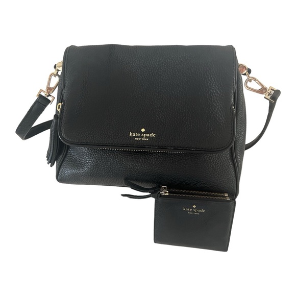 kate spade Handbags - Kate Spade Chester Street shoulder bag black pebbled leather with small wallet